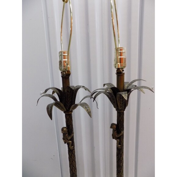 Monkey Lamps Figurine Statue Sculptures Chimps Buffet Table Lamps - Picture 7 of 11